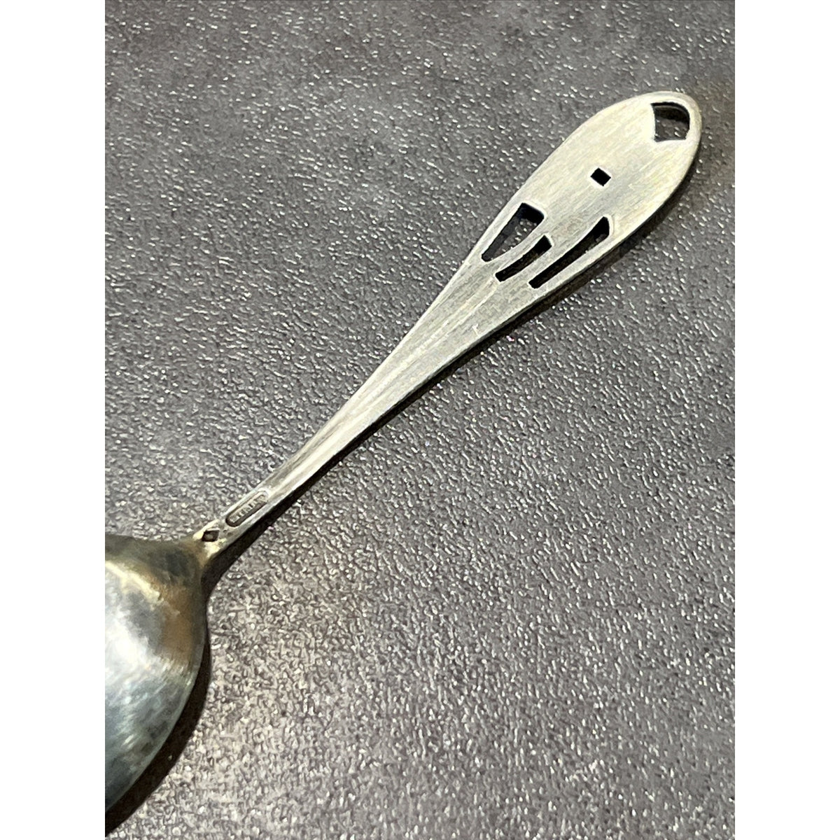 Old Bates Klinke Sterling Silver Souvenir Spoon Florida Palm Trees