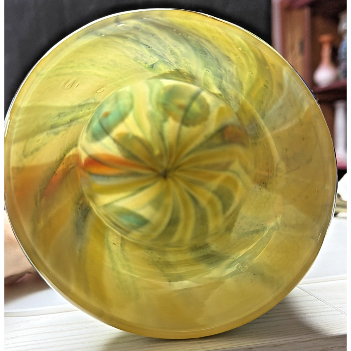 Vtg Cristalleria Ann Primrose D'Arte Murano Abstract Vase Millefiori Sommerso