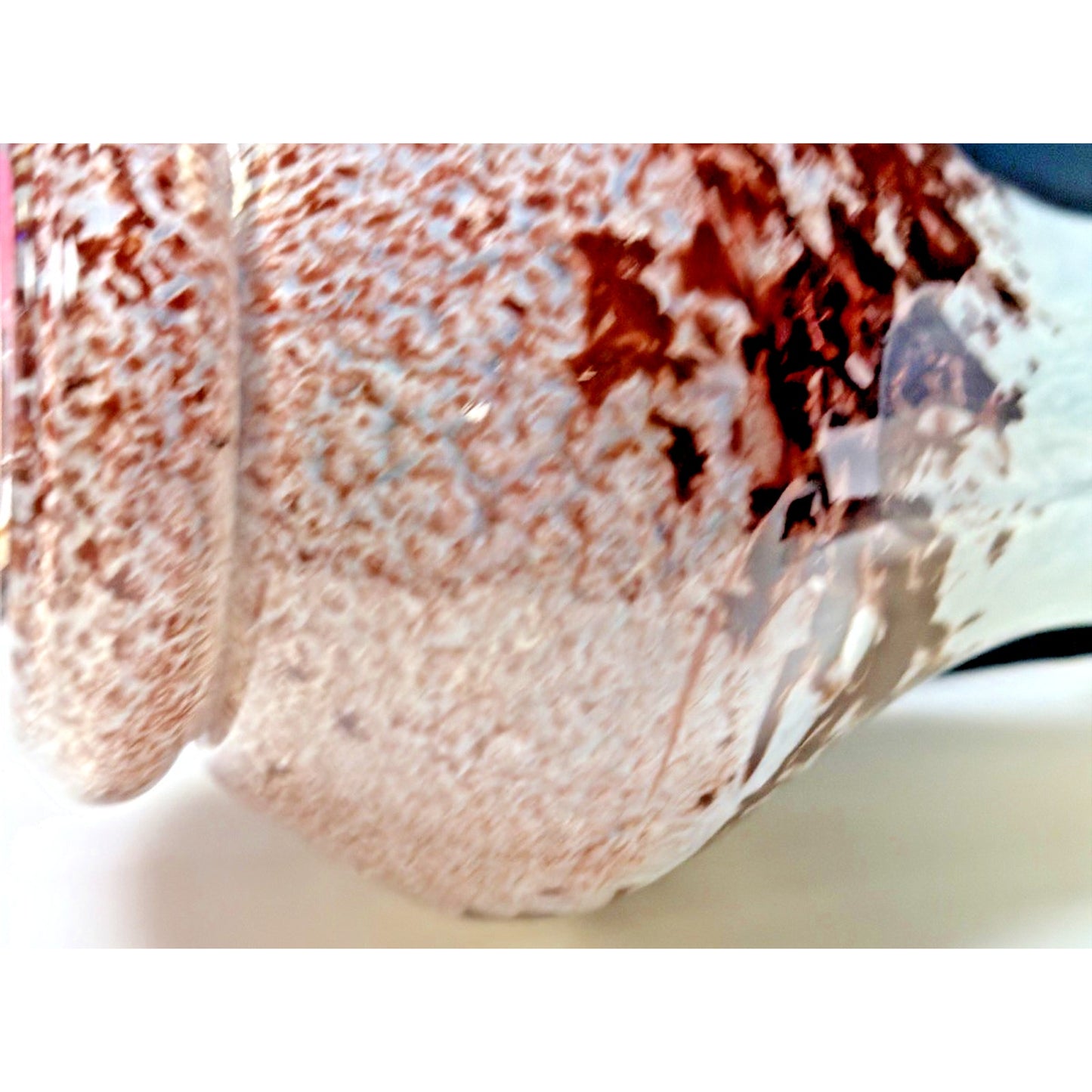 Contemporary Klodzko Poland Art Glass Vase Mozaik Mix Mosaic Abstract Mottled