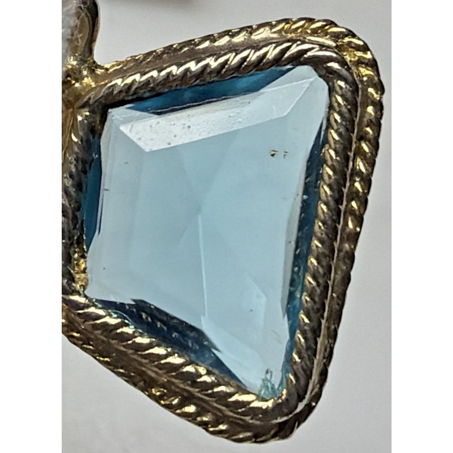 Vtg Lot of 5 Metal Glass Crystal Cut Gemstone Pendant Charms Lantern As Is Read