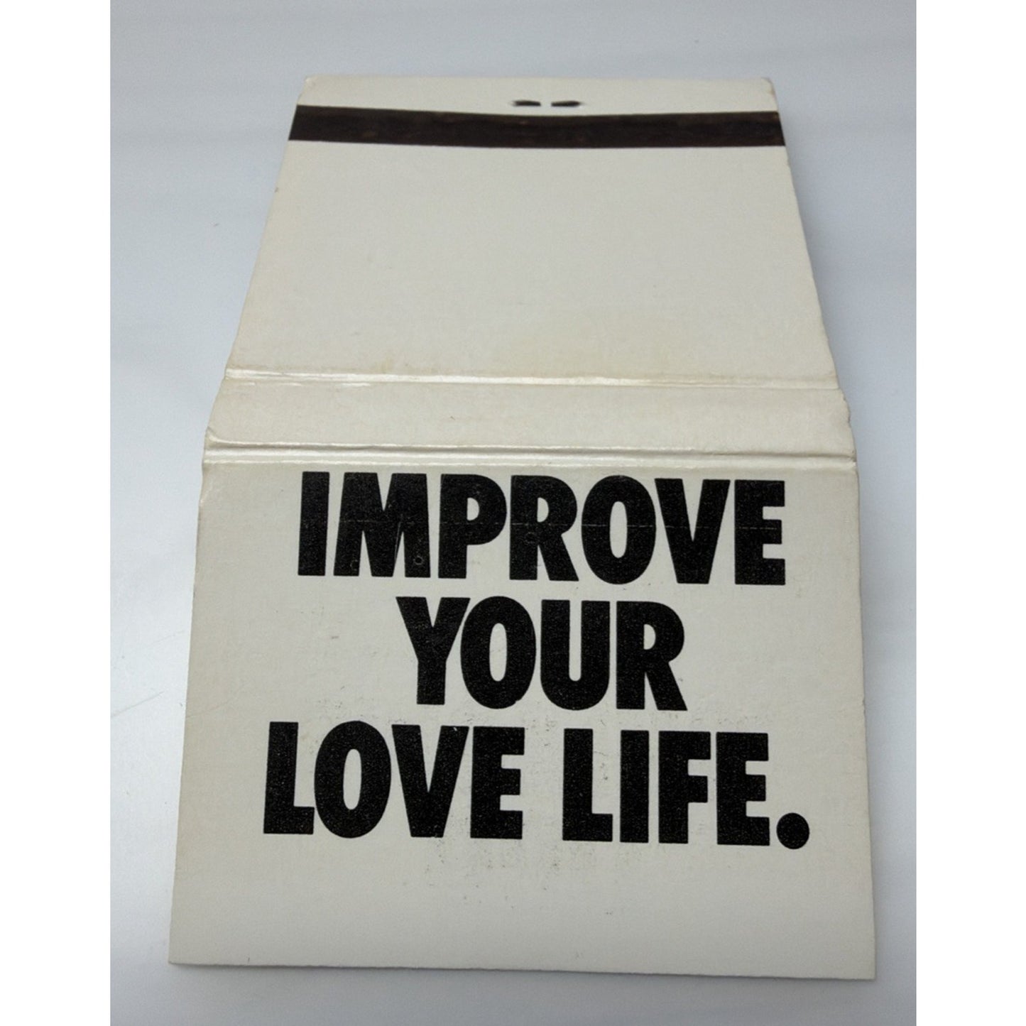 Vintage American Cancer Society Matchbook Improve Your Love Life Full