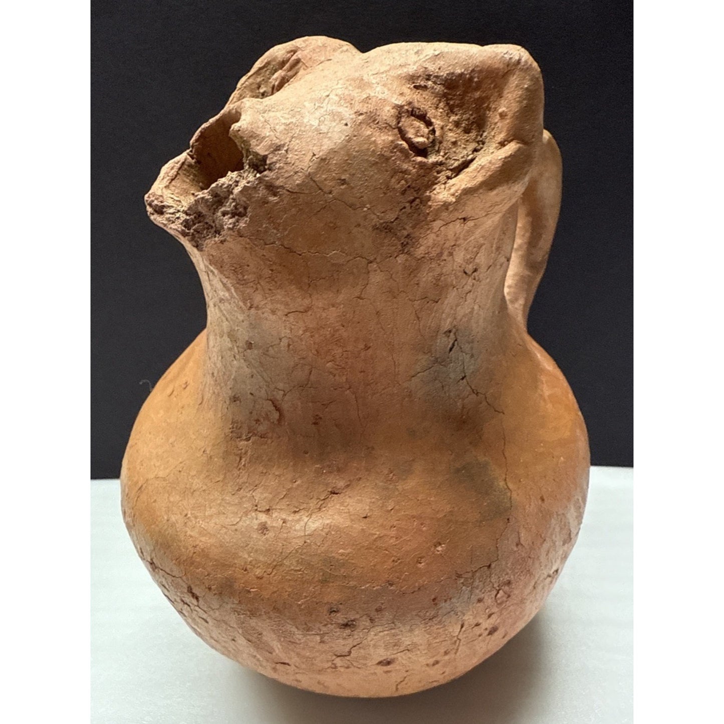 Columbian Zoomorphic Effigy Jar Clay Pitcher Jug As Is