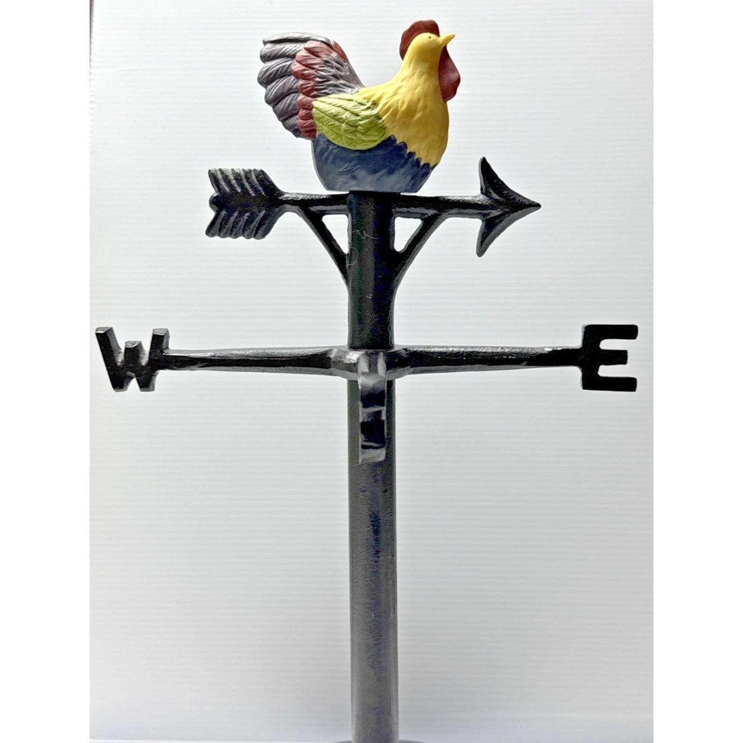 Vintage Susan Winget Cast Iron Rooster Weathervane Tabletop Farmhouse Chic