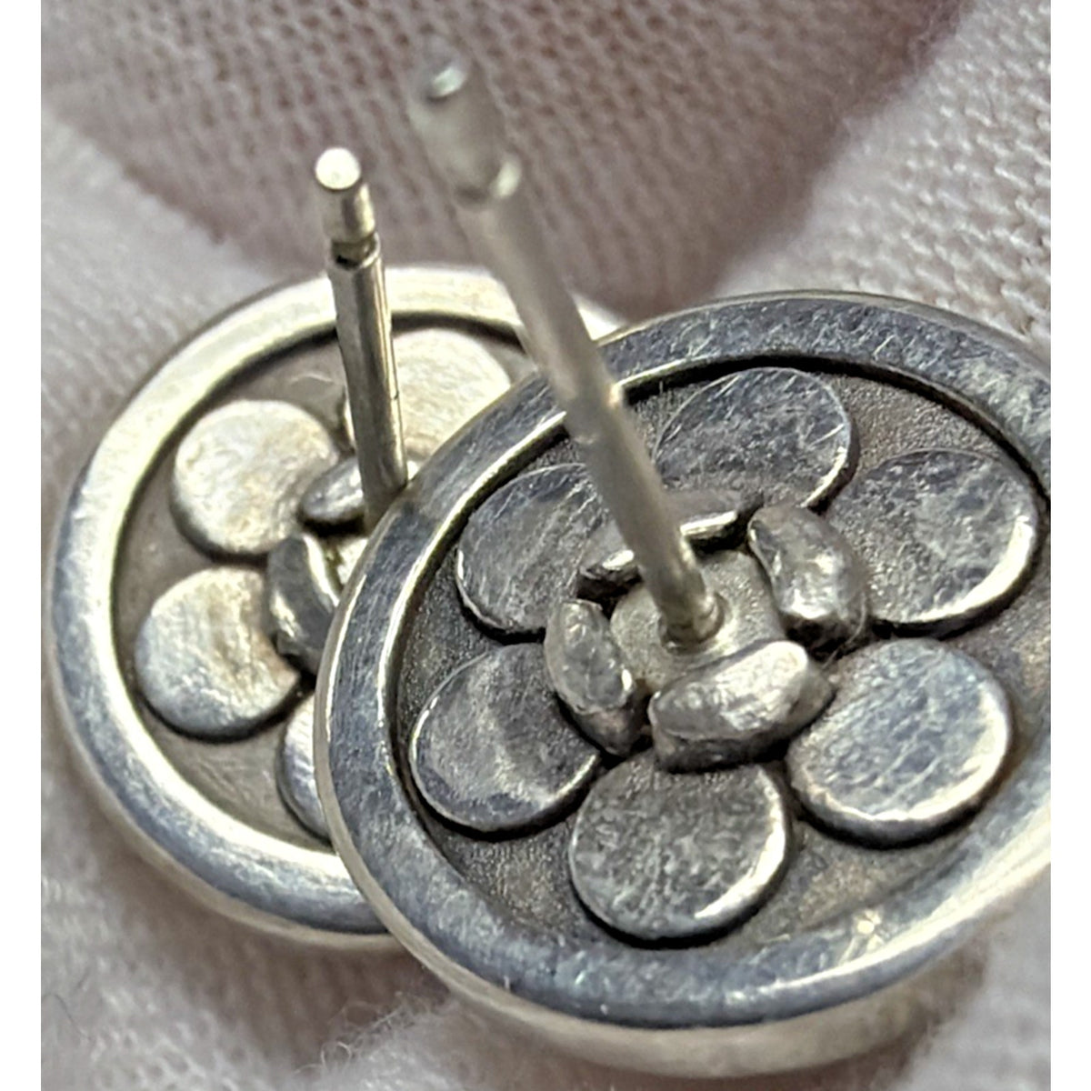 Brighton Contempo Post Earrings JA9908 Silver Swirl Abstract