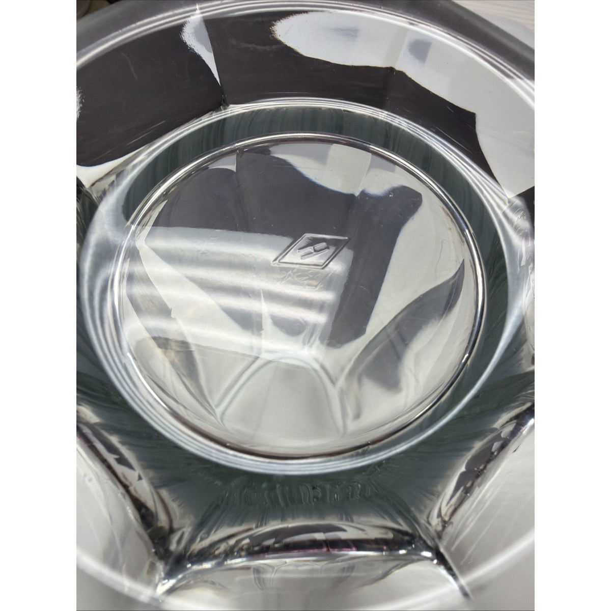 EAPG Heisey Glass Colonial Panel Clear Straw Jar #331 No Lid As Is