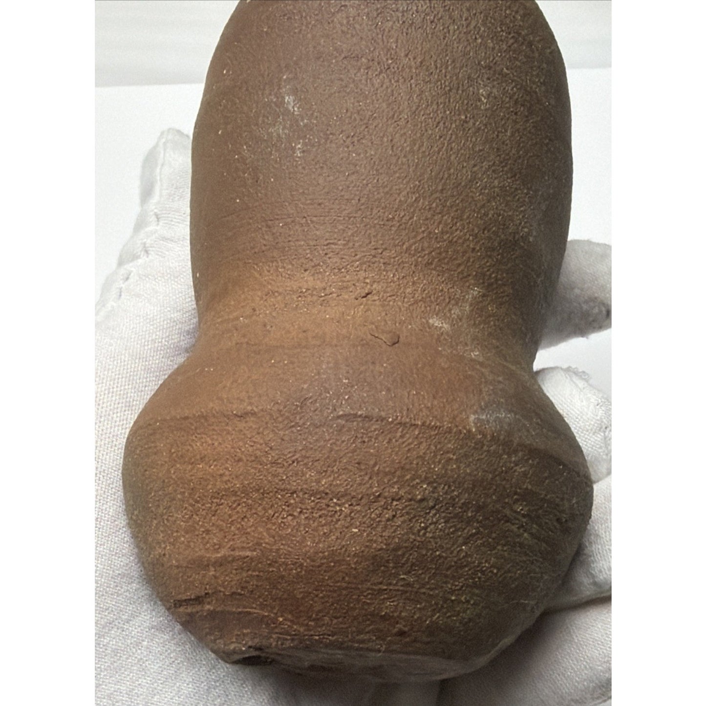 Old Japanese Bizen Pottery Earth Wood Fired Glazed Double Gourd Vase Read