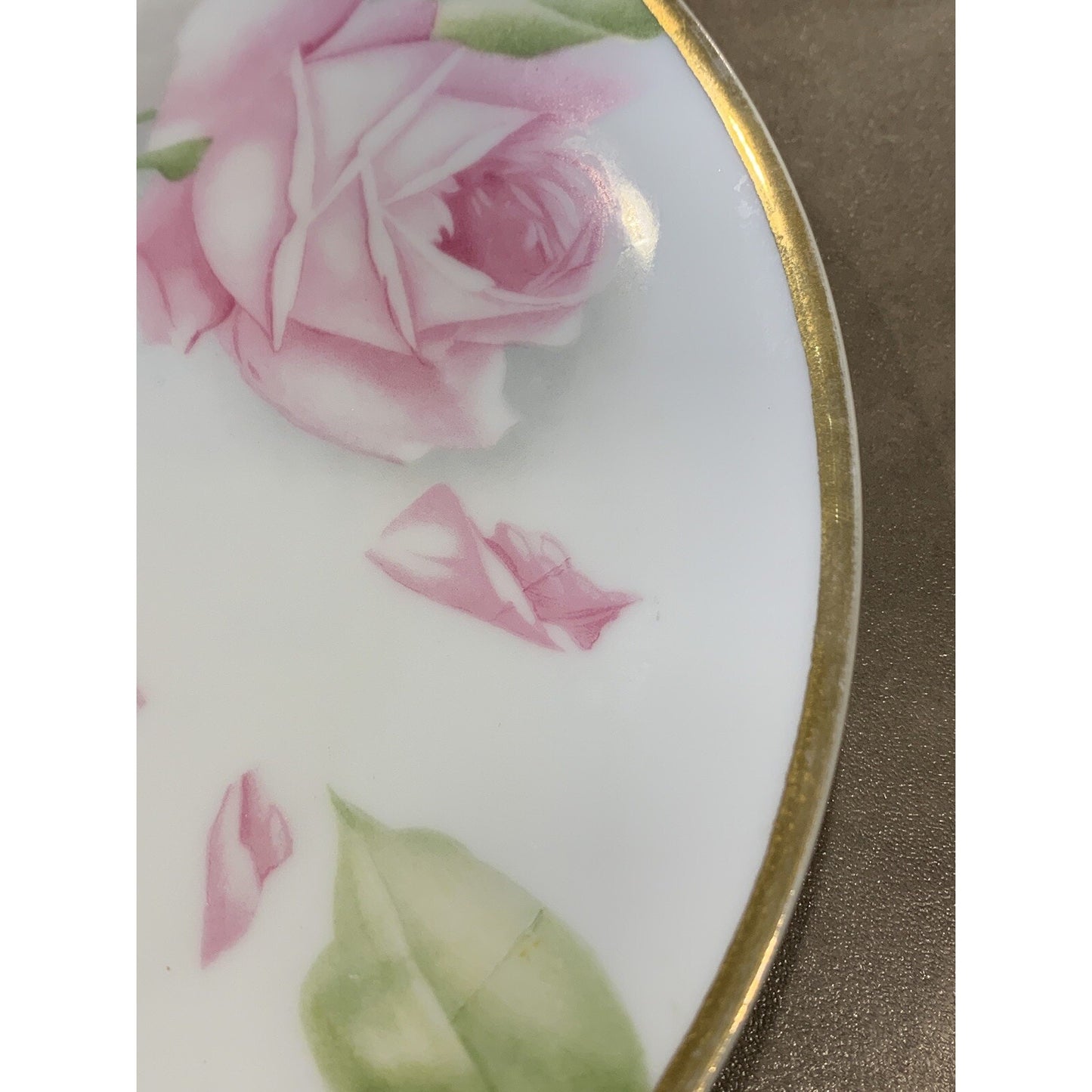 Old RC Rosenthal Kronach Bavaria Hand Painted Roses Floral Plate Signed 8.75"