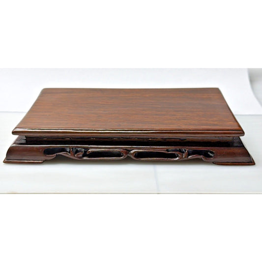 Old Chinese Hard Wood Carved Display Stand Base Pedestal Table