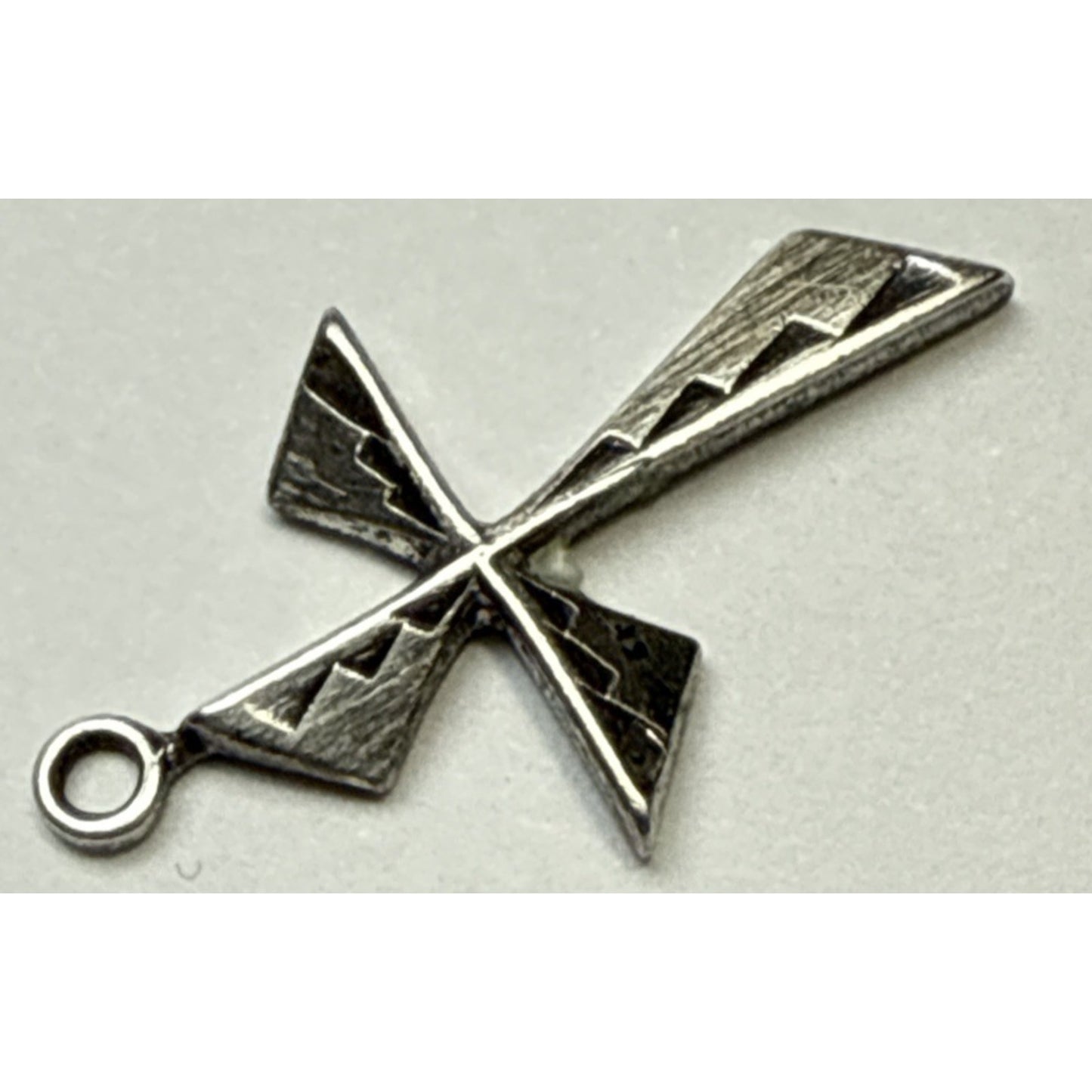 Vintage Southwest Sterling Silver Cross Pendant Delicate