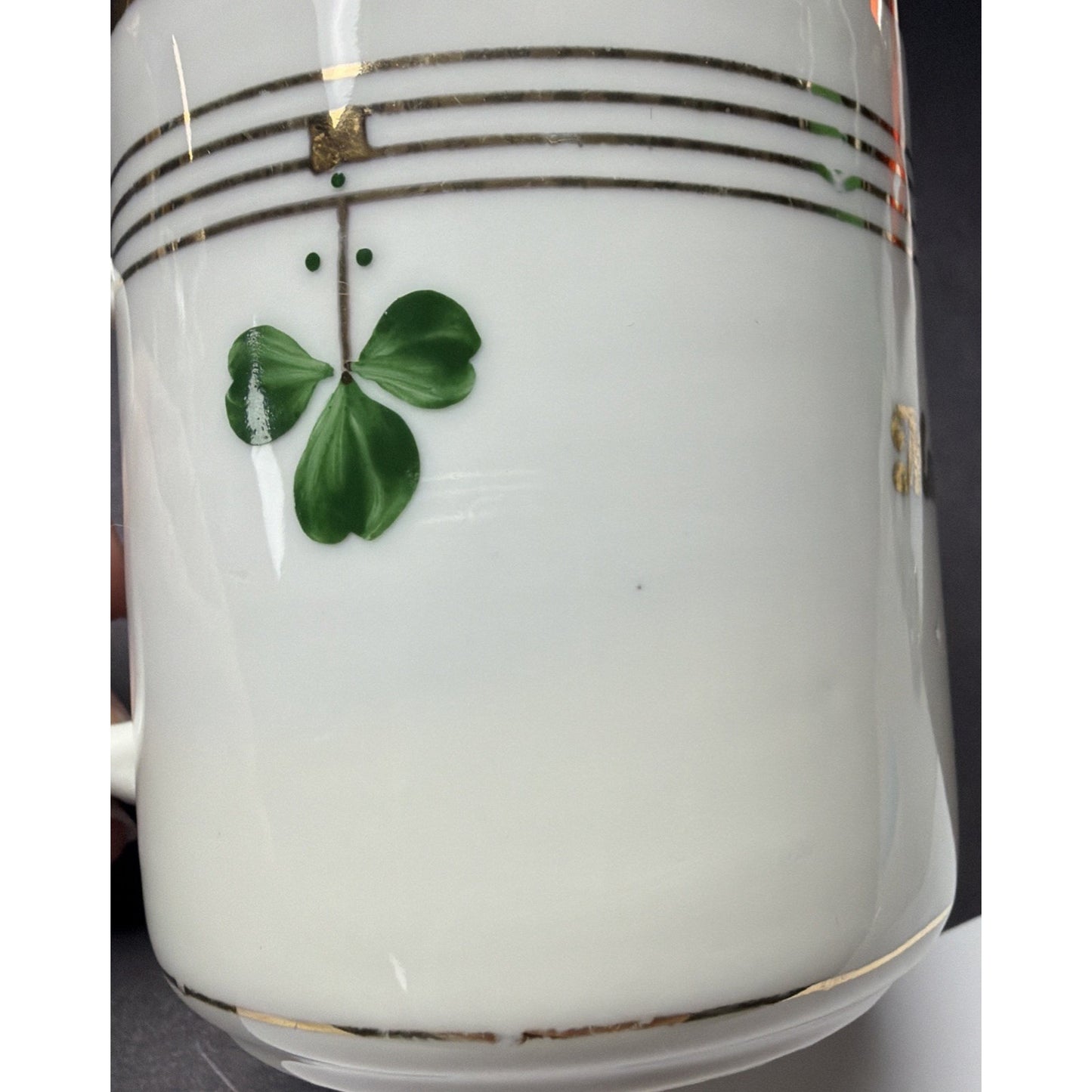 Haindorf JKS Porcelain Mug Hand Painted Souvenir Mariatal Kratzer Sohne Clover