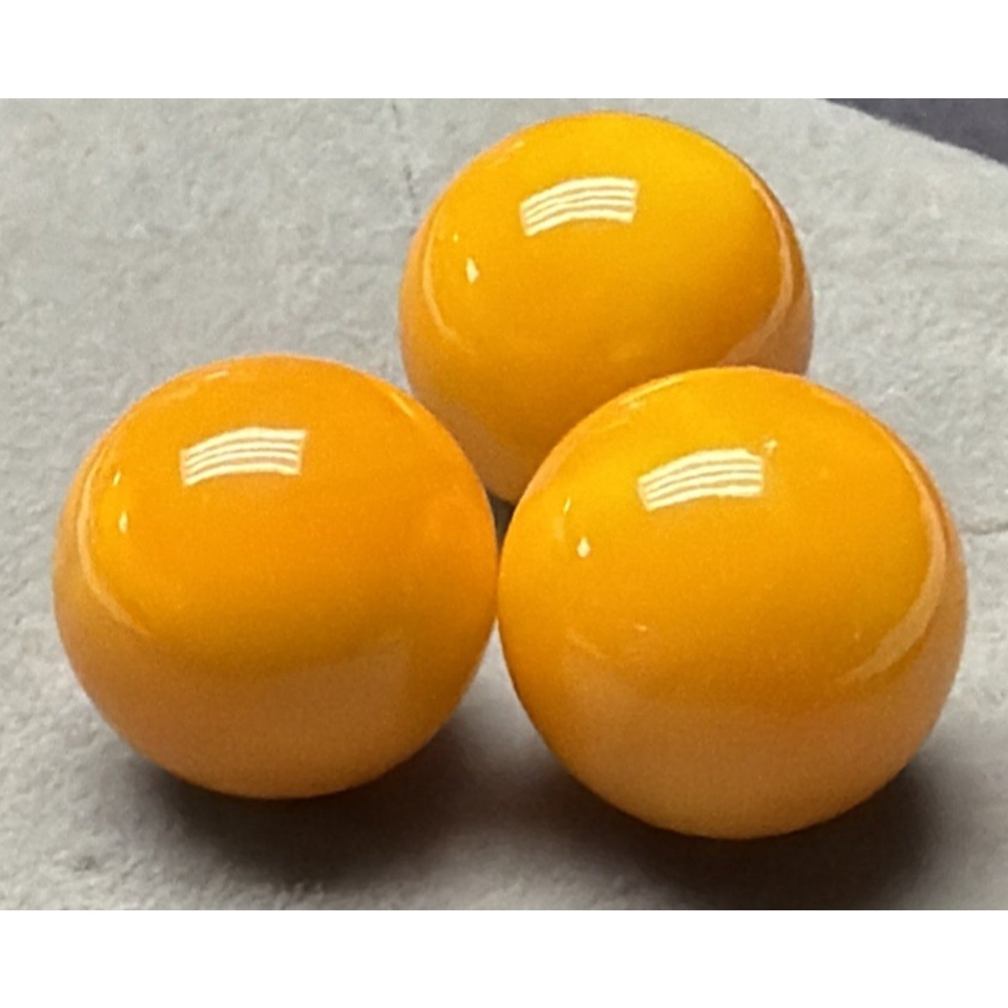 Vtg Lot of 3 Vitro Agate Marble King Orange Marmalade Jelly Butterscotch