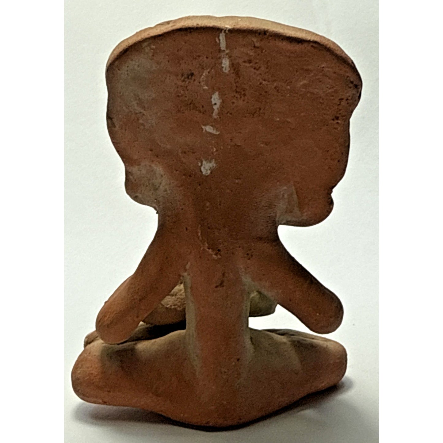 Vintage Native Pottery Aztec Maya Clay Figurine Warrior Inca Painted