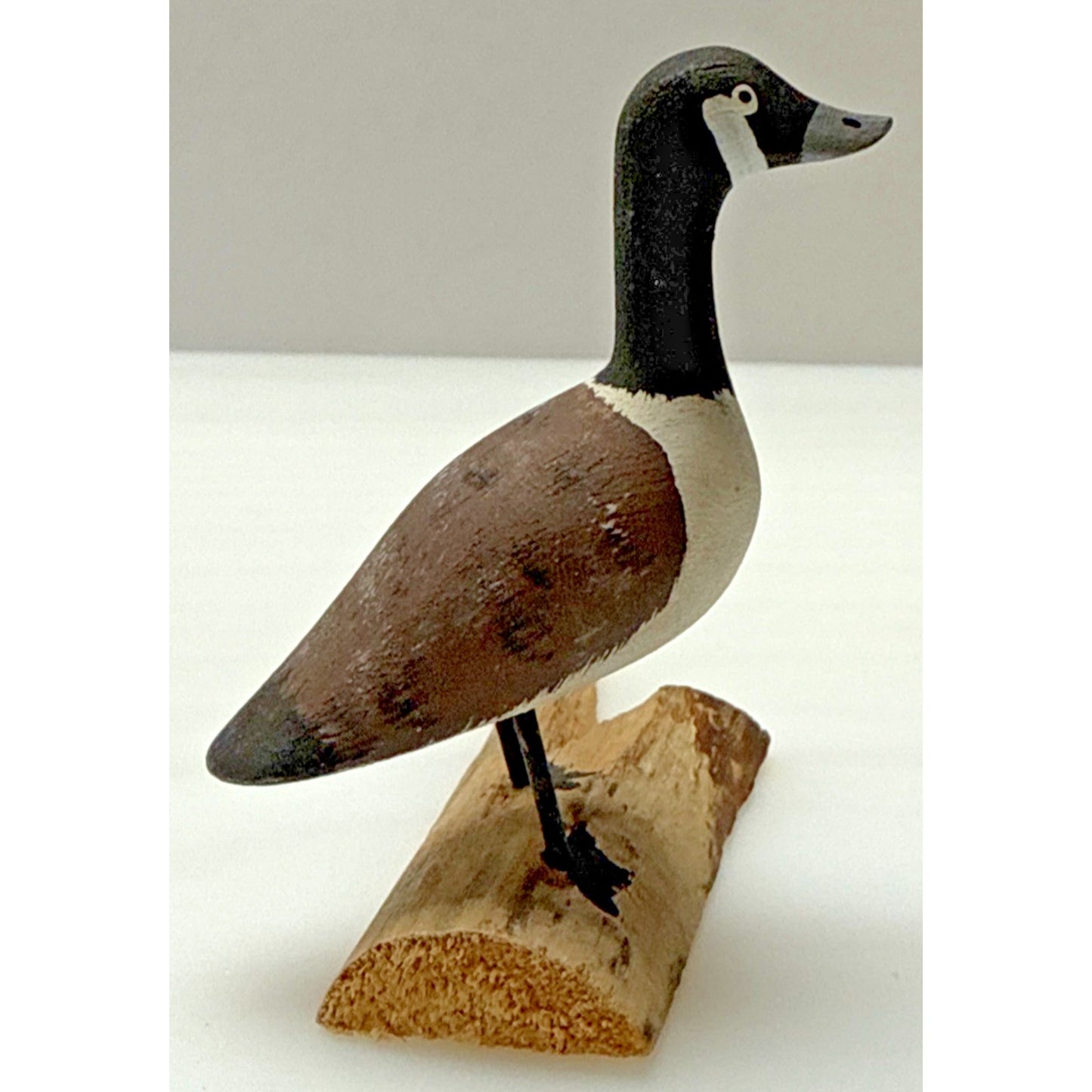 Vintage Hand Carved Wooden Canada Goose Driftwood Signed Ray Proulx Quebec