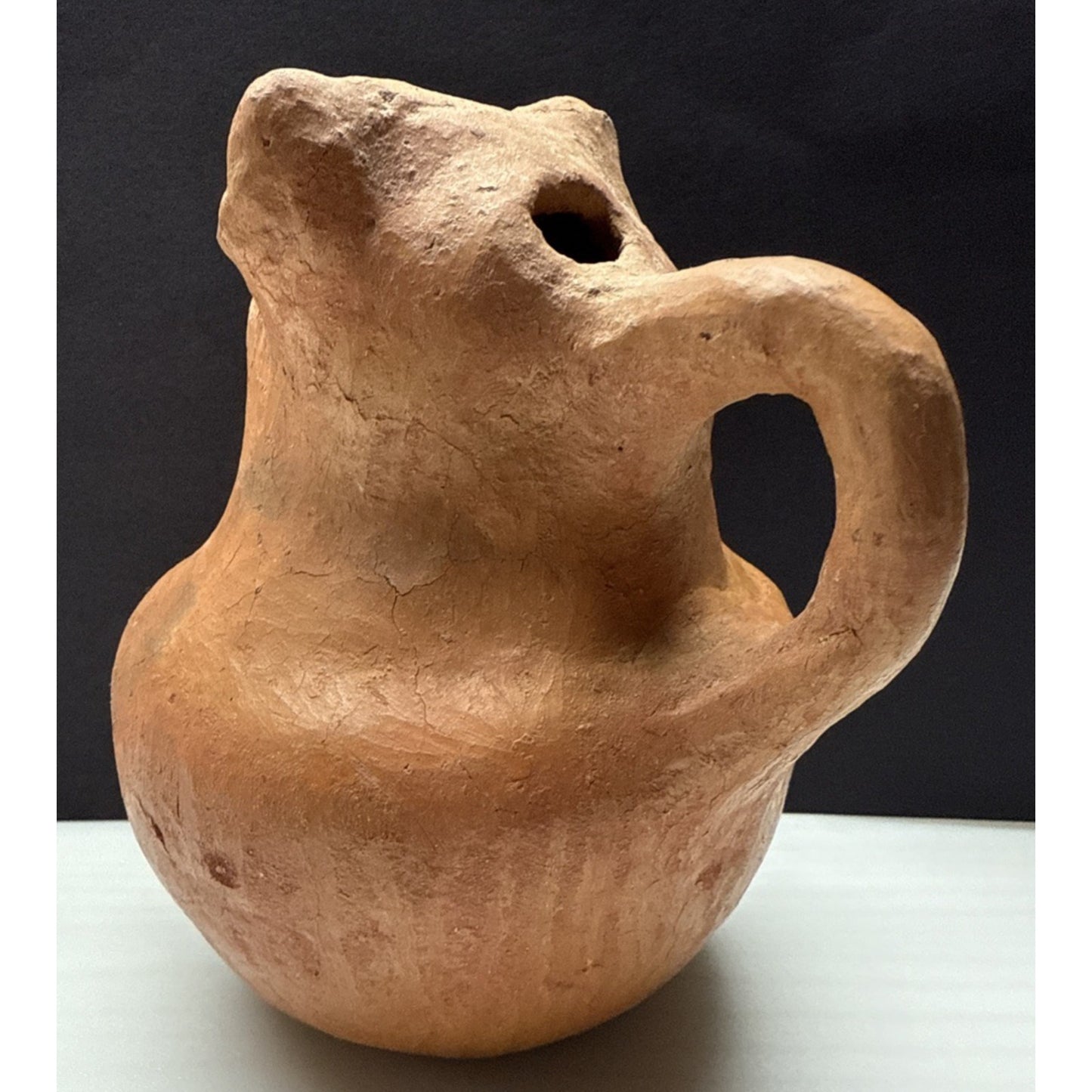 Columbian Zoomorphic Effigy Jar Clay Pitcher Jug As Is