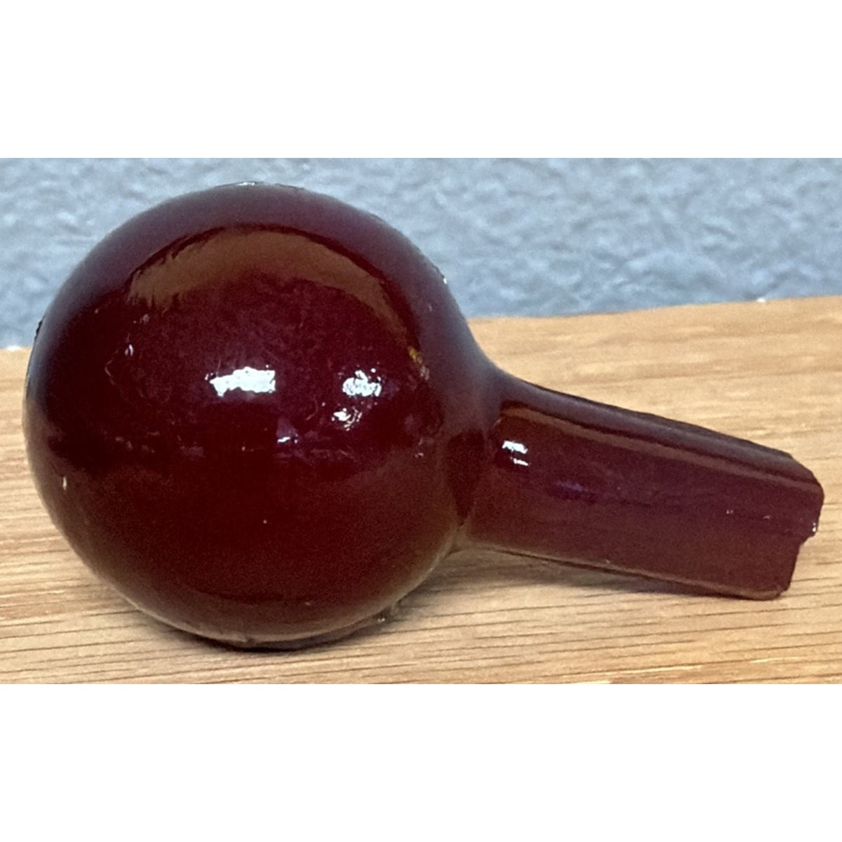 MCM Manganese Art Glass Ruby Red Perfume Bottle Stopper Dauber Italy As Is