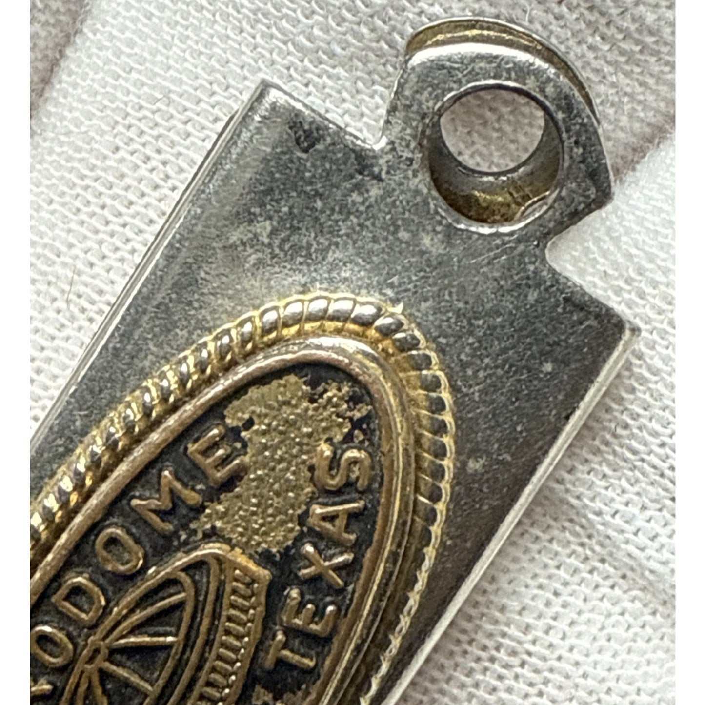 Vintage Astros Astrodome Houston Tx Watch Key Fob Keychain Magnetic Metal As Is