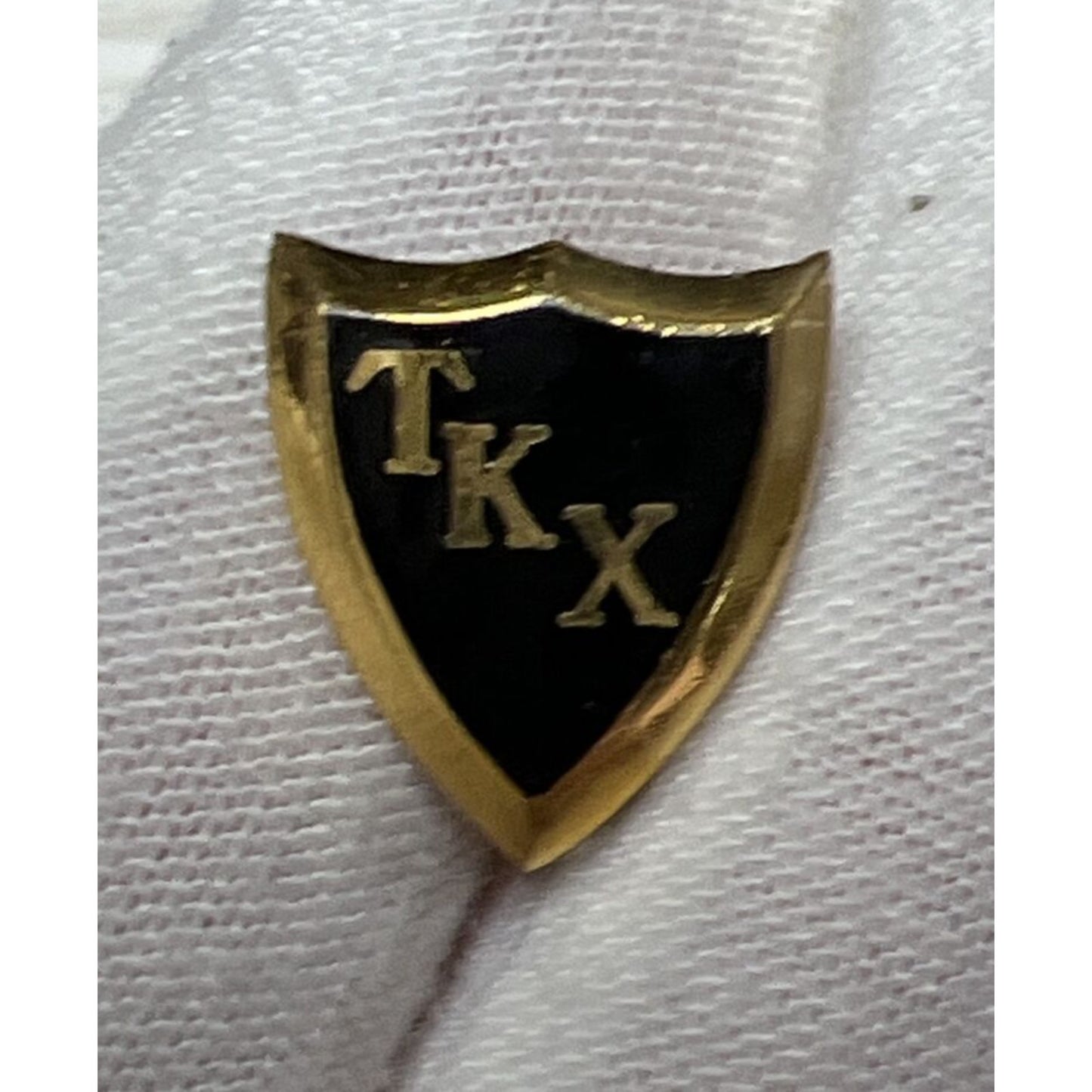 Vtg Gold Black Enamel Tau Kappa Chi Epsilon Concordia Fraternity TKX Pin Cross