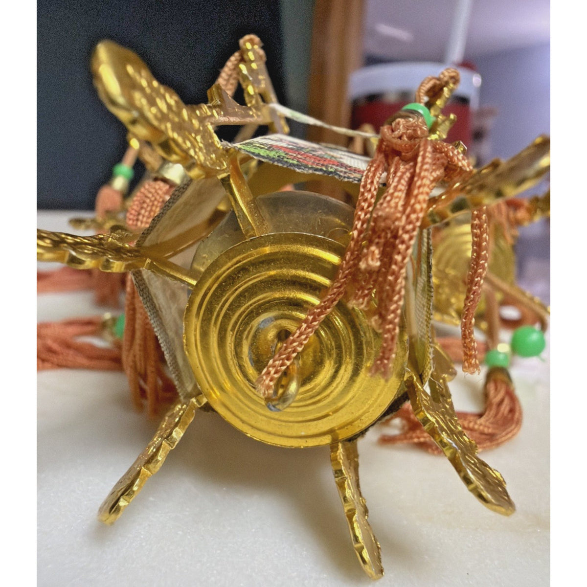 Vintage Lot of 3 Miniature Chinese Palace Lantern New Year Christmas Ornament