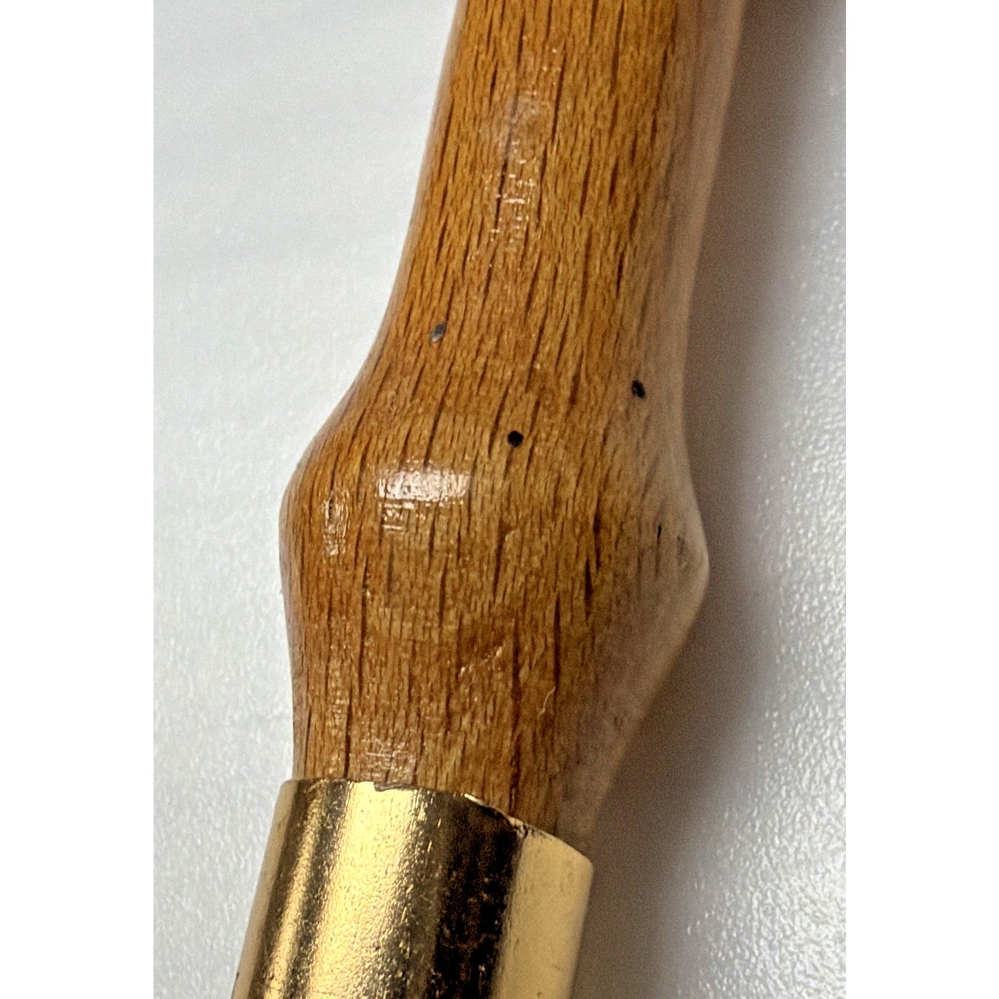 Vintage Poodle Dog Head Shoe Horn Bamboo Wood Chain Lucite Resin Plastic Metal