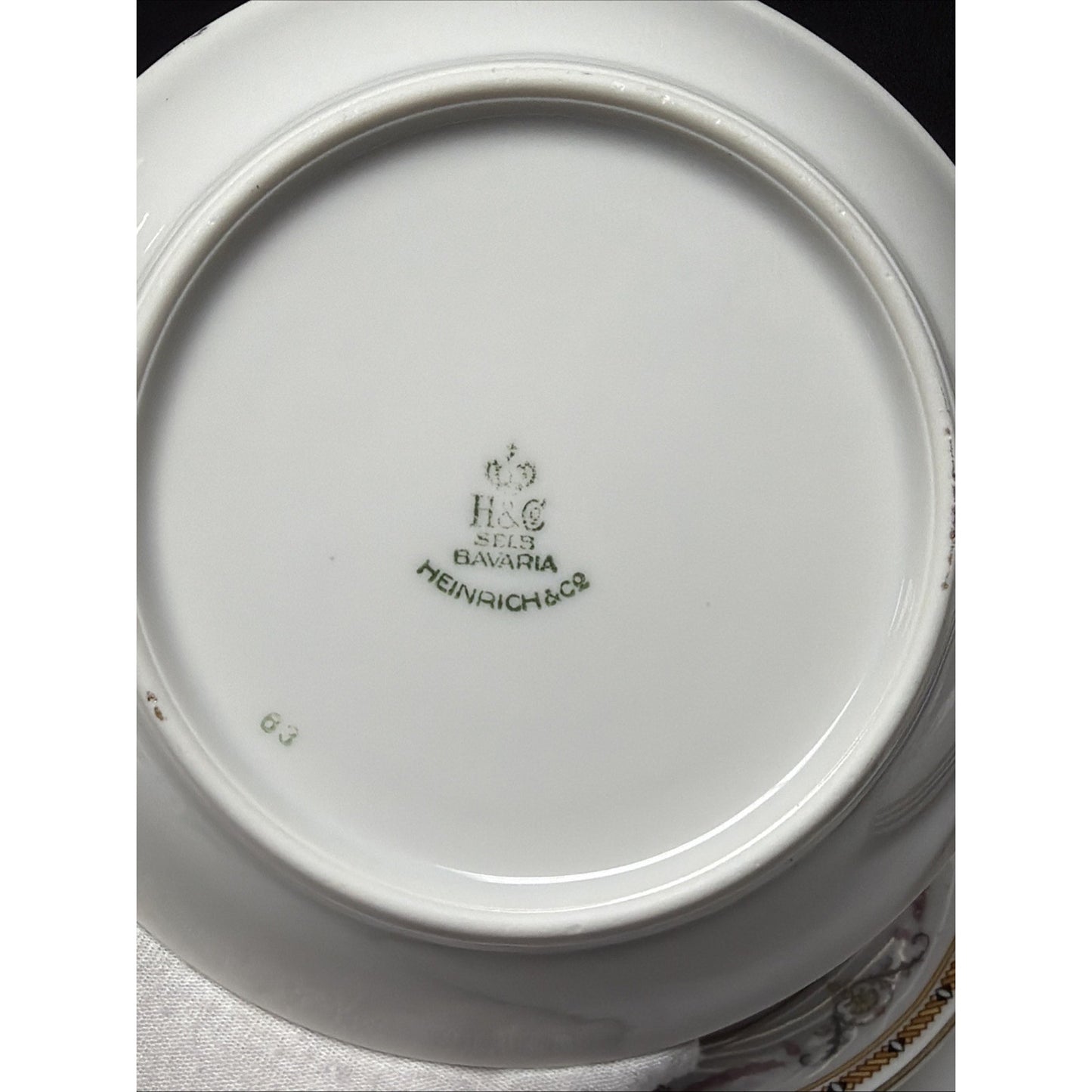 Lot of 4 HC Selb Bavaria Heinrich Co Fruit Dessert Bowls Pink Swag Roses White