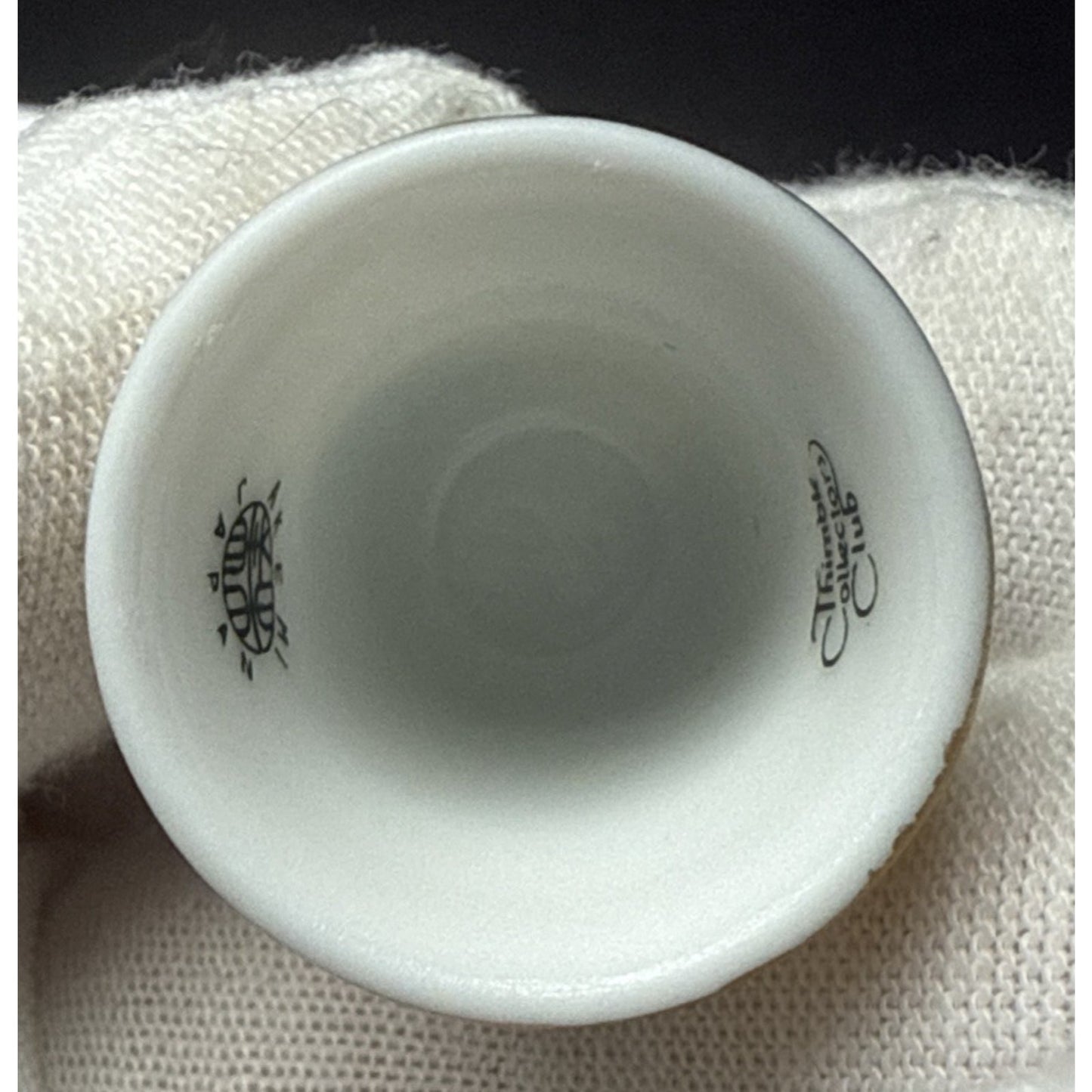 Vtg Lot of 6 TCC Japan Thimbles Porcelain Panda Floral Takiro Shibata Shozan