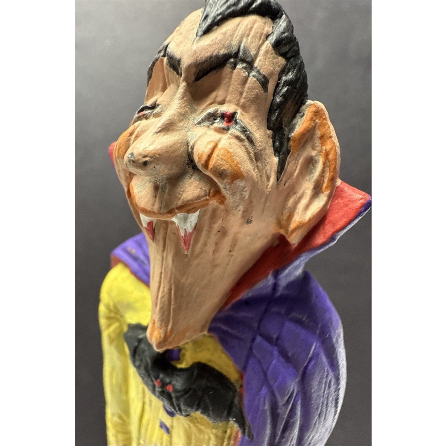 Vintage Nowells Inc Ceramic Mold Halloween Dracula Figurine Hand Painted As Is