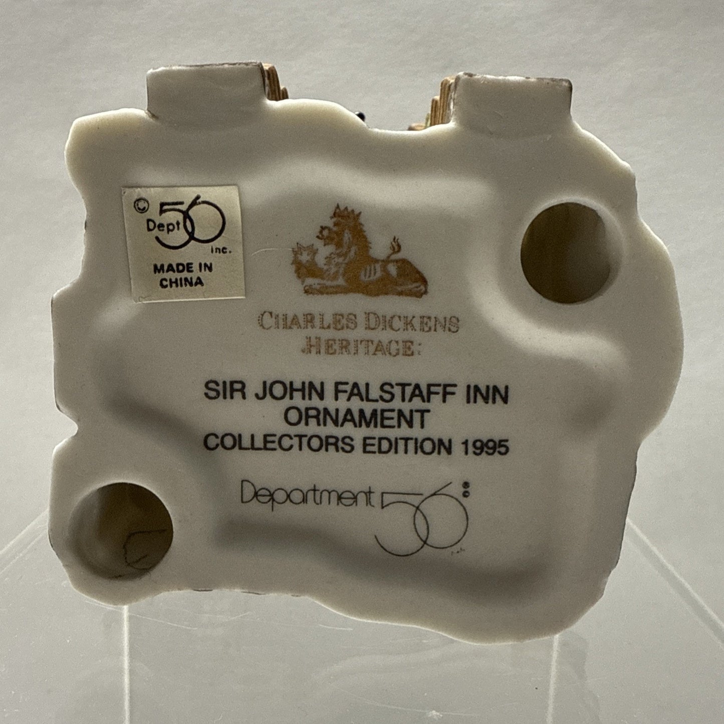 Dept 56 Charles Dickens Heritage Sir John Falstaff Ornament Collector Ed 1995
