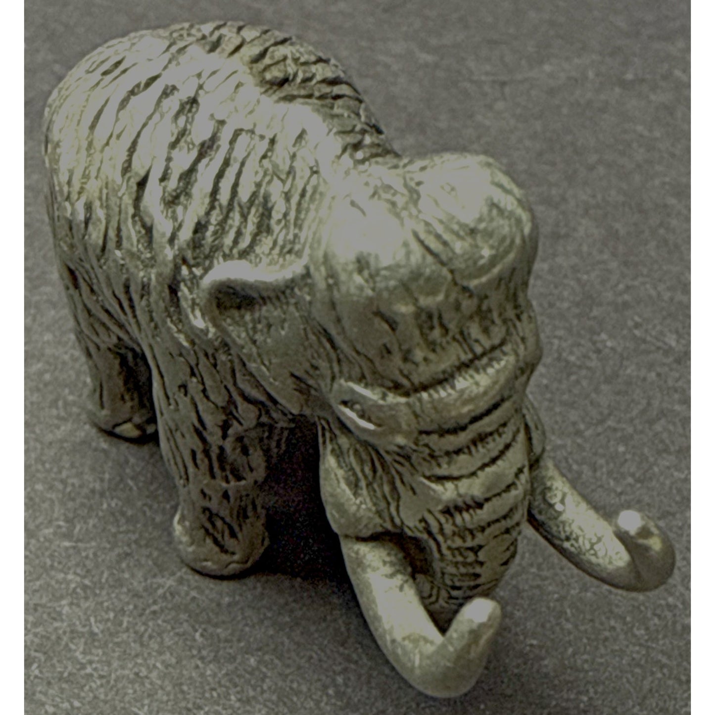 Vintage Silver Miniature Elephant Woolly Mammoth 15.83 grams As-Is Read