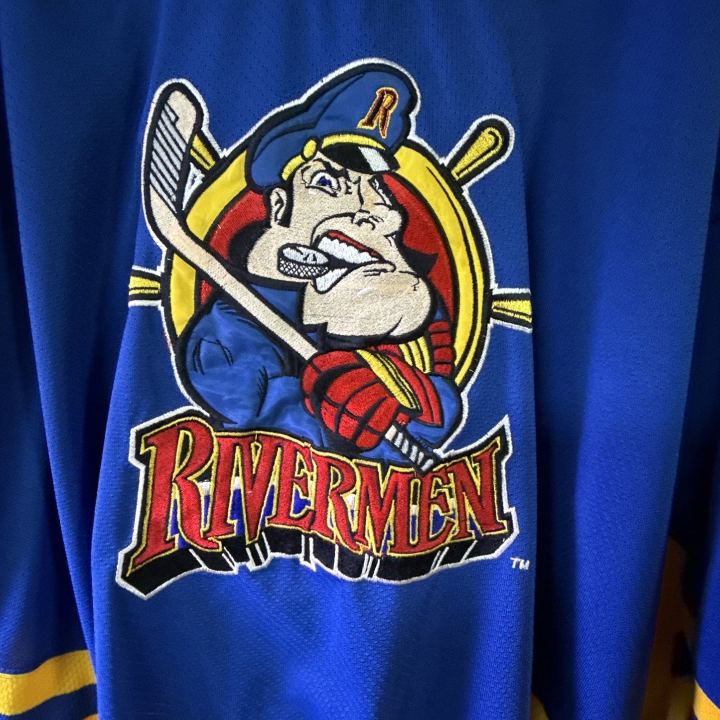Vintage Starter IHL Peoria Rivermen Hockey Jersey Mens XXL As-Is