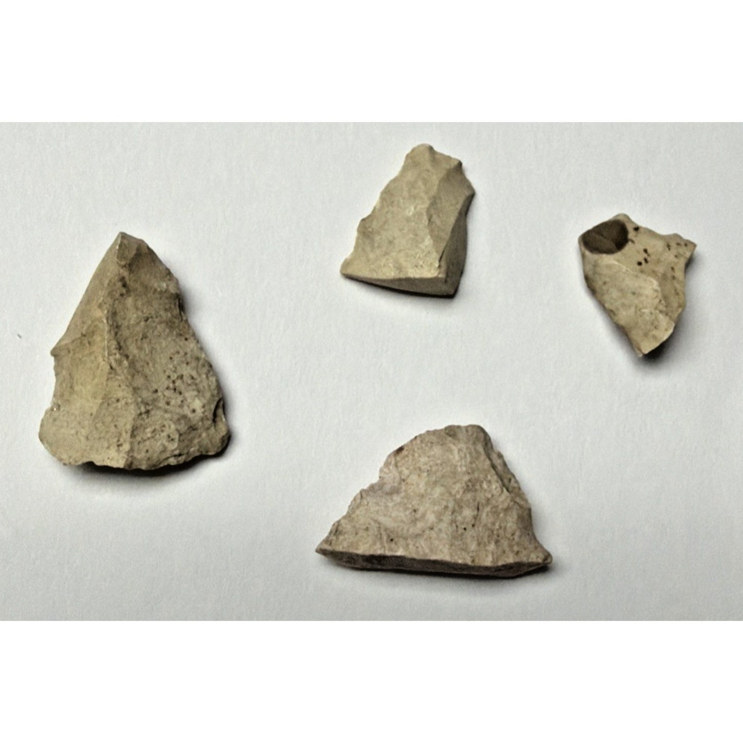 Old Lot of 18 Native American Artifact Carved Stone Fragment Arrowhead Preform