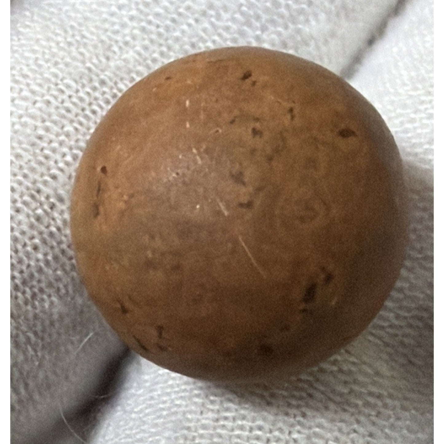Antique Lot of 4 Clay Marbles As Is Yellow Brown Red