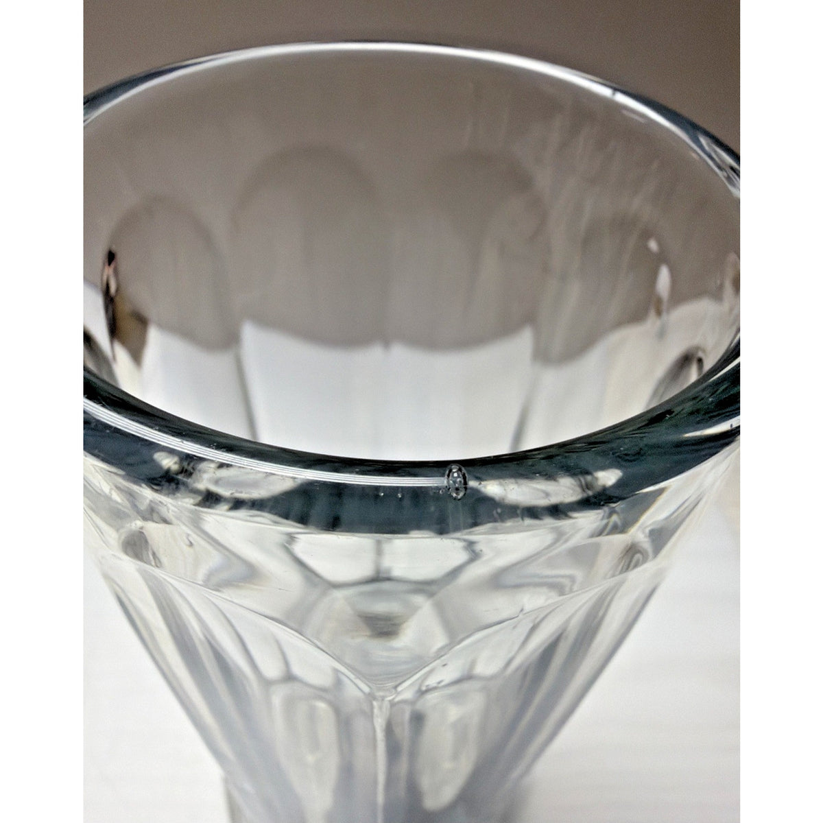 EAPG Heisey Glass Colonial Panel Clear Straw Jar #331 No Lid As Is