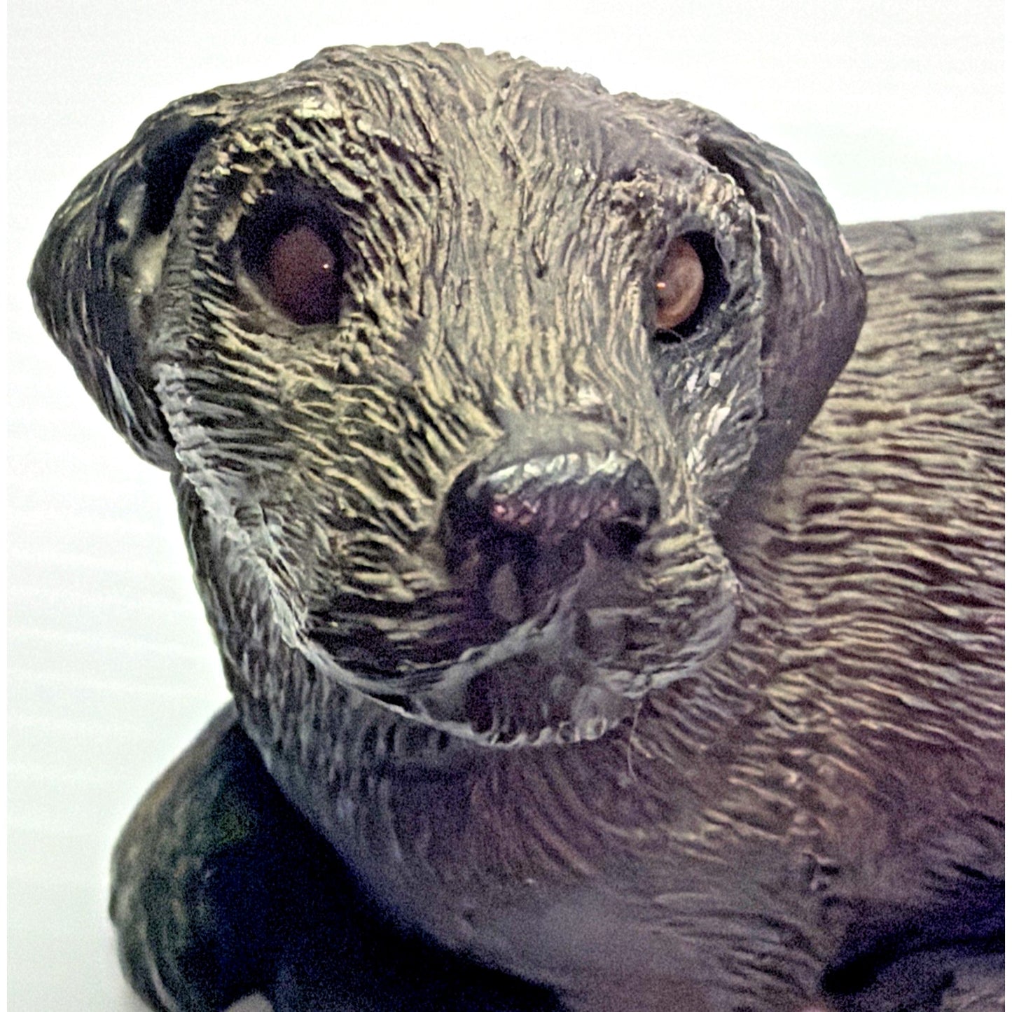 Vtg Jennings Decoy Co Black Lab Puppy Hunting Dog Figurine