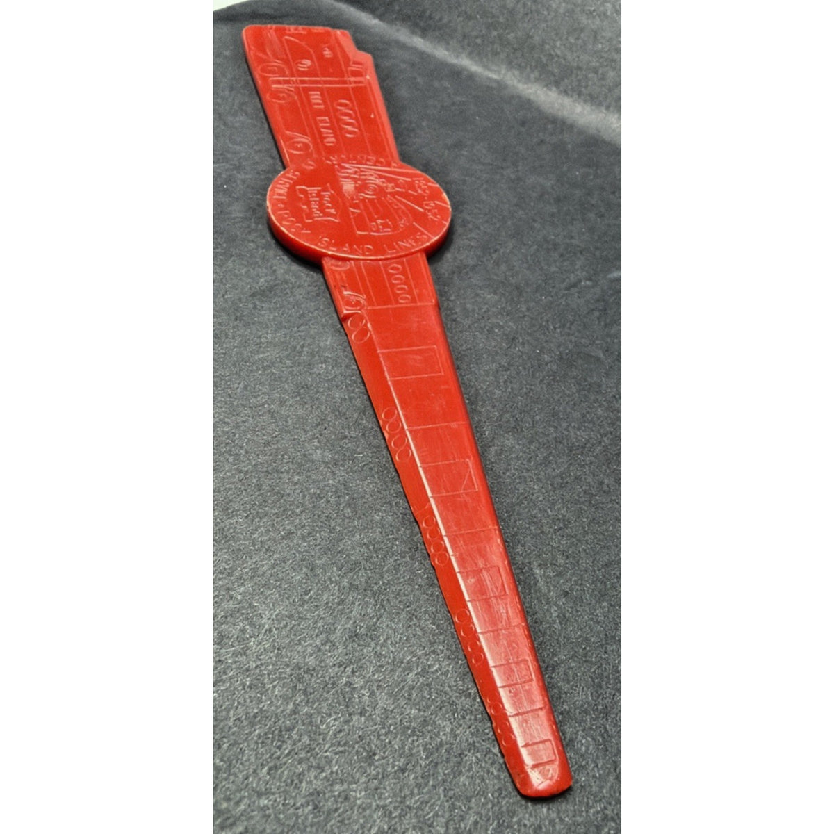 Vintage Rock Island Lines Letter Opener Century Of Service Train Red 1852 1952