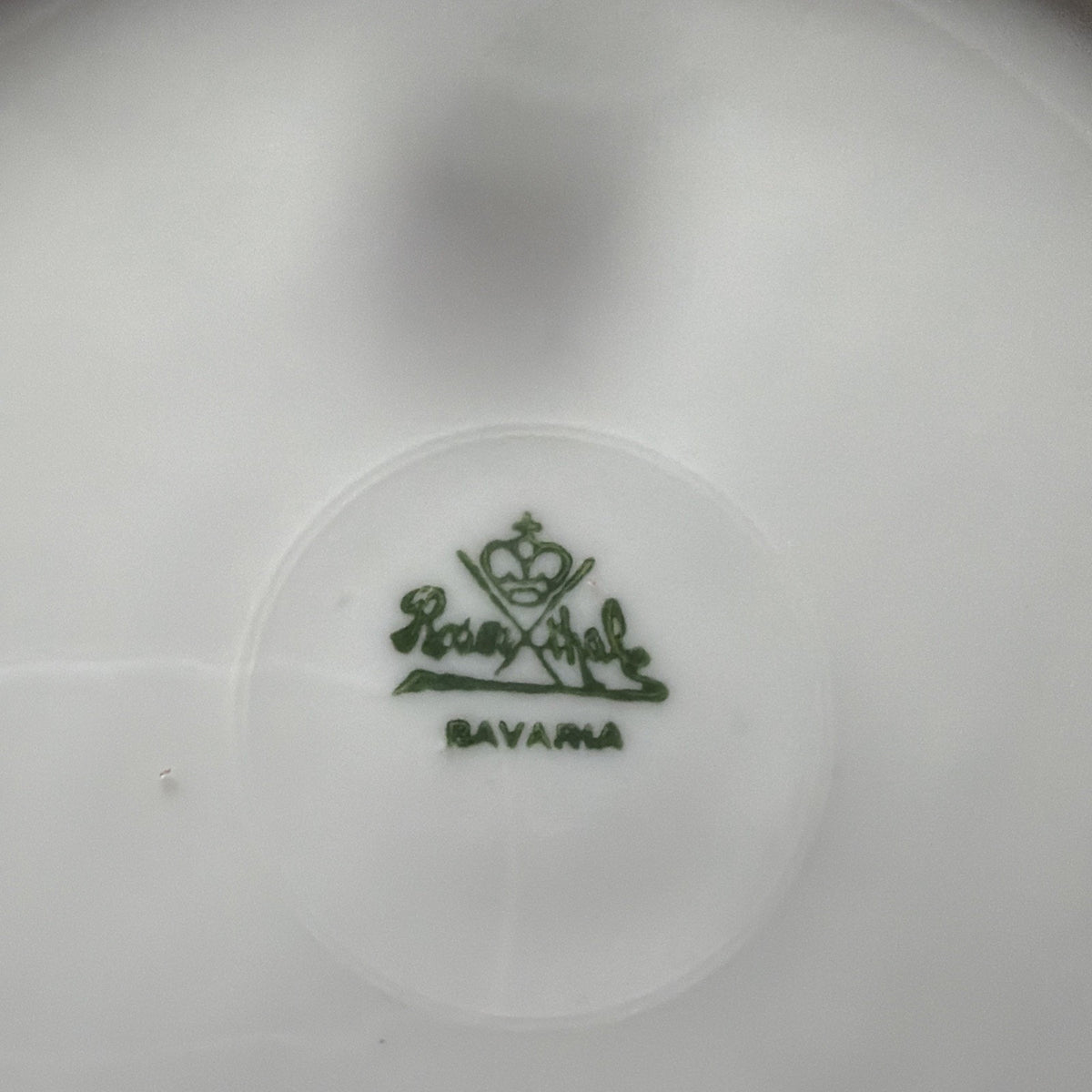 Antique Rosenthal Bavaria Hand Painted Lily Flower Plate Signed Gates Pink Green