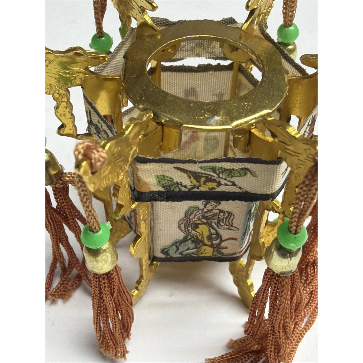 Vtg Lot of 4 Miniature Chinese Palace Lantern New Year Christmas Ornament As Is