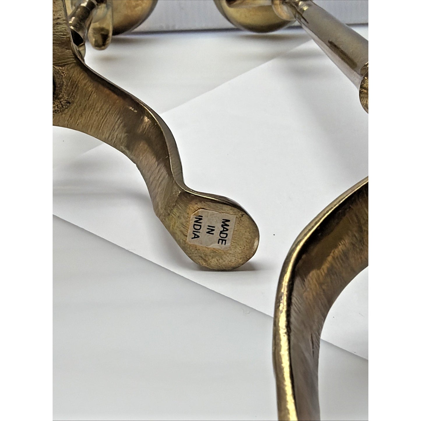 Vintage Lot of 3 Tripod Taper Candle Holders Brass Adirondack Deco Style