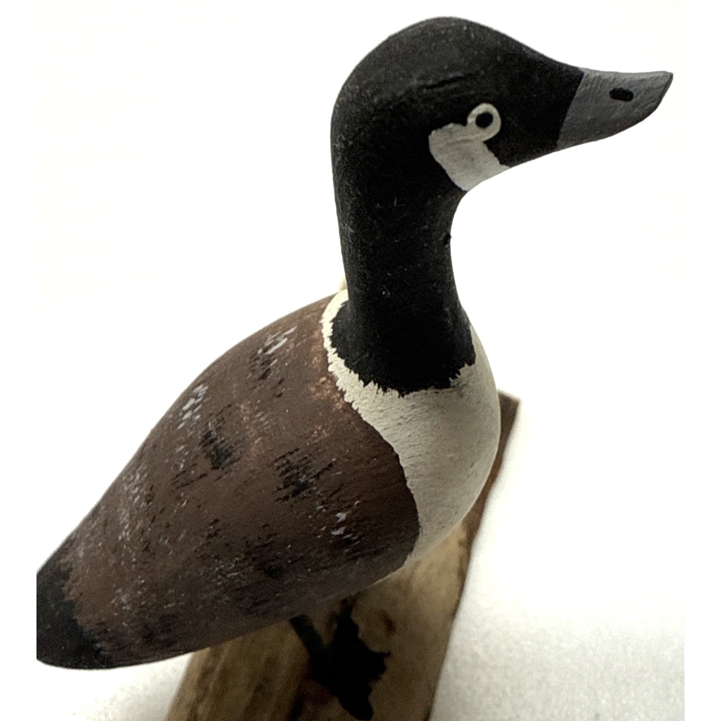 Vintage Hand Carved Wooden Canada Goose Driftwood Signed Ray Proulx Quebec