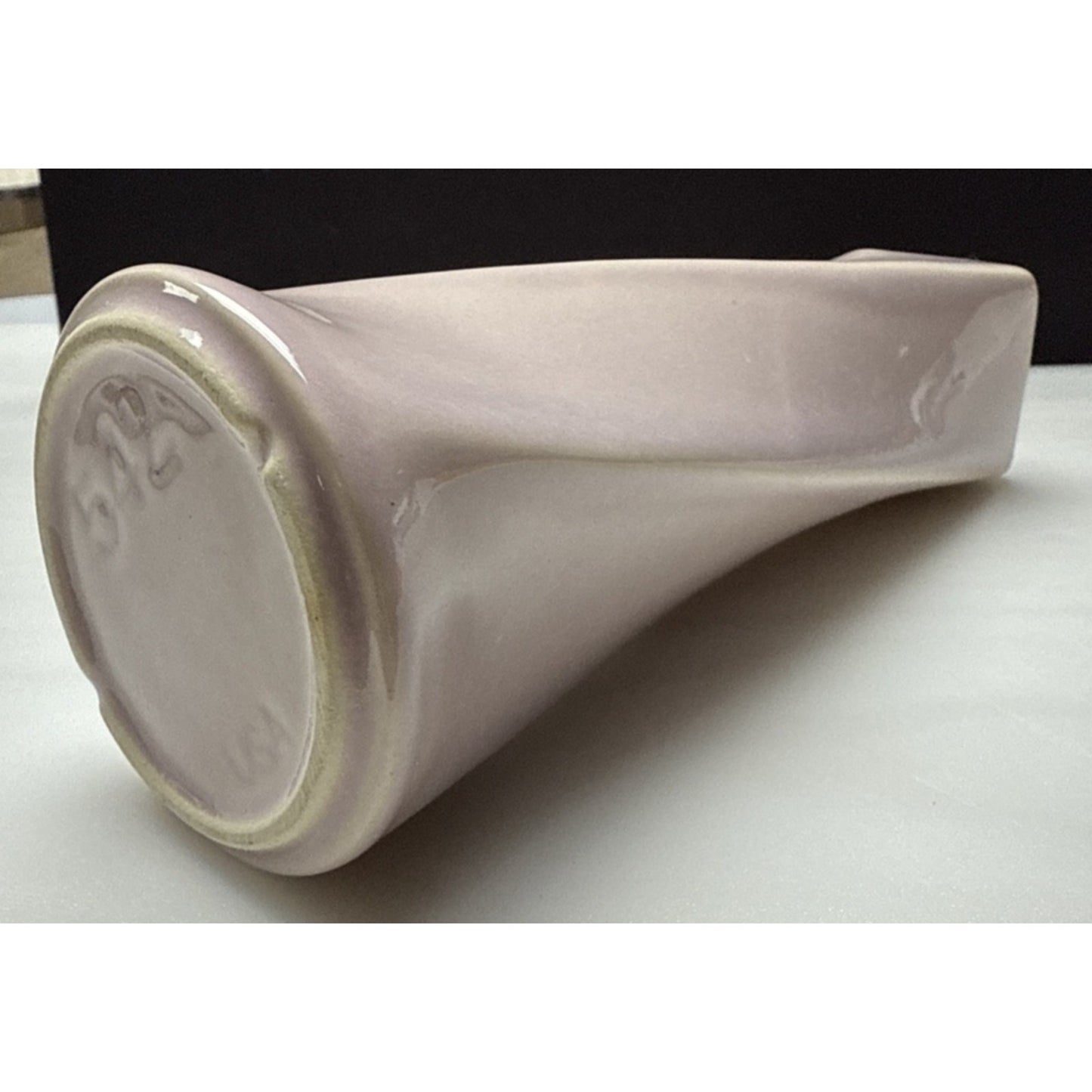 Vintage McCoy Pottery Ceramic Twisted Vase Lavender Pink 542 Candle Holder