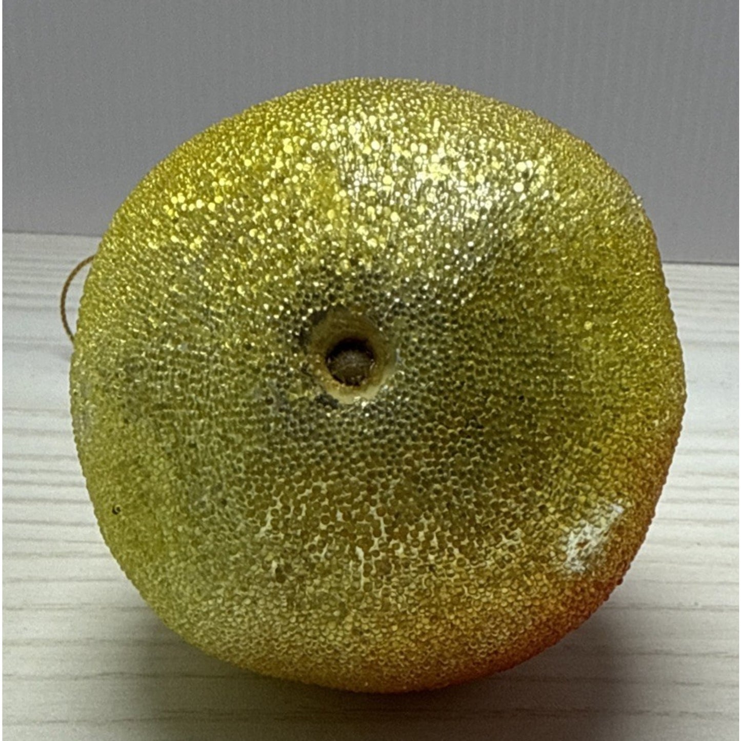 Vintage Lot of 5 Beaded Sugar Frosted Faux Fruit Christmas Ornaments