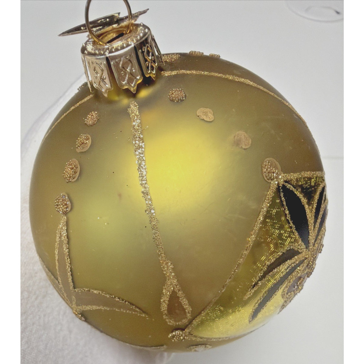 William Sullivan Collection WC Poland Mercury Glass Pineapple Green Ornament