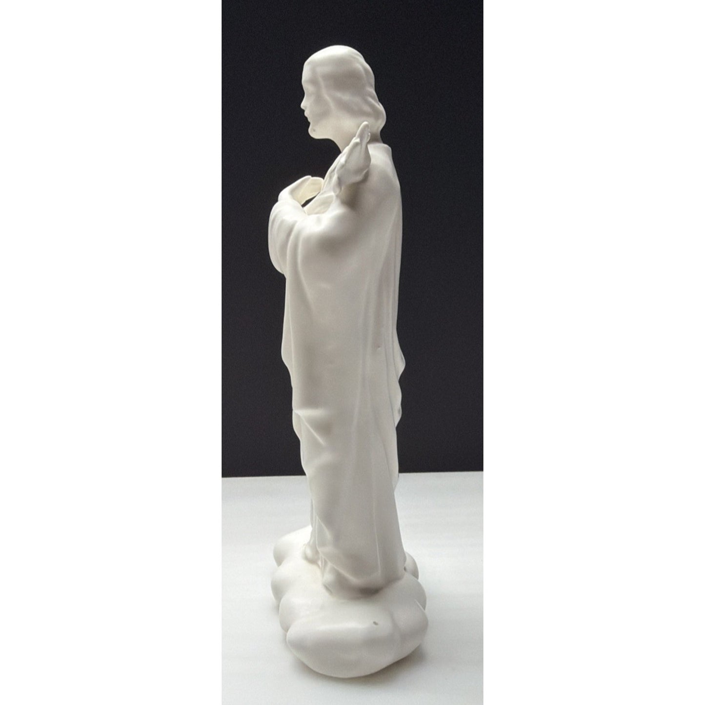 Vintage Enesco Imports Japan White Porcelain St Joseph Statue Religious As Is