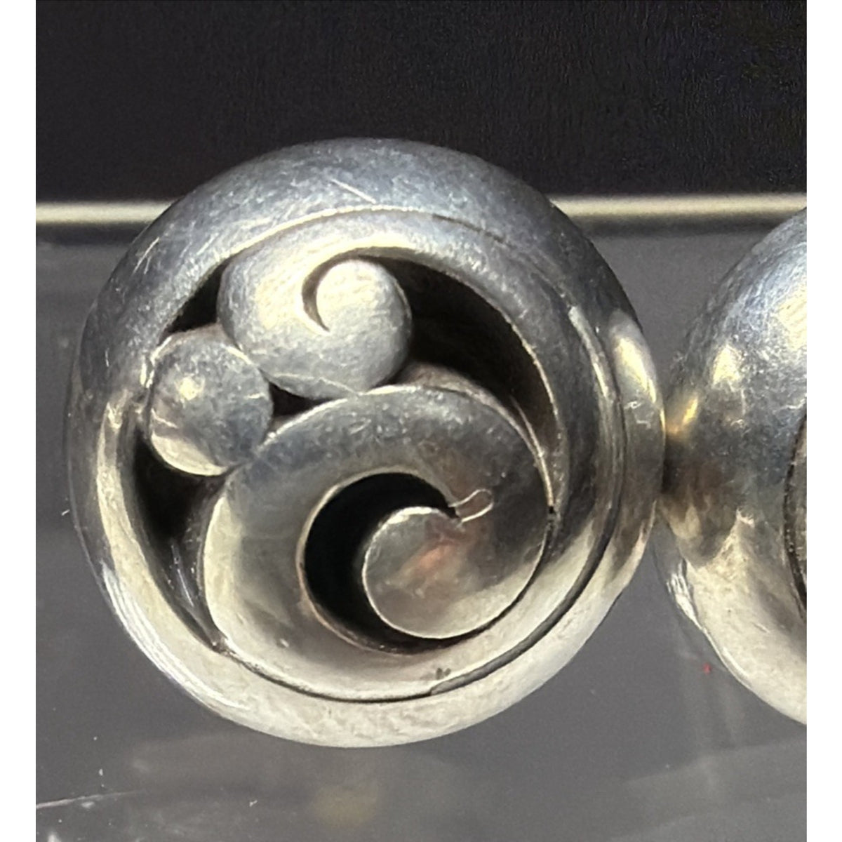 Brighton Contempo Post Earrings JA9908 Silver Swirl Abstract