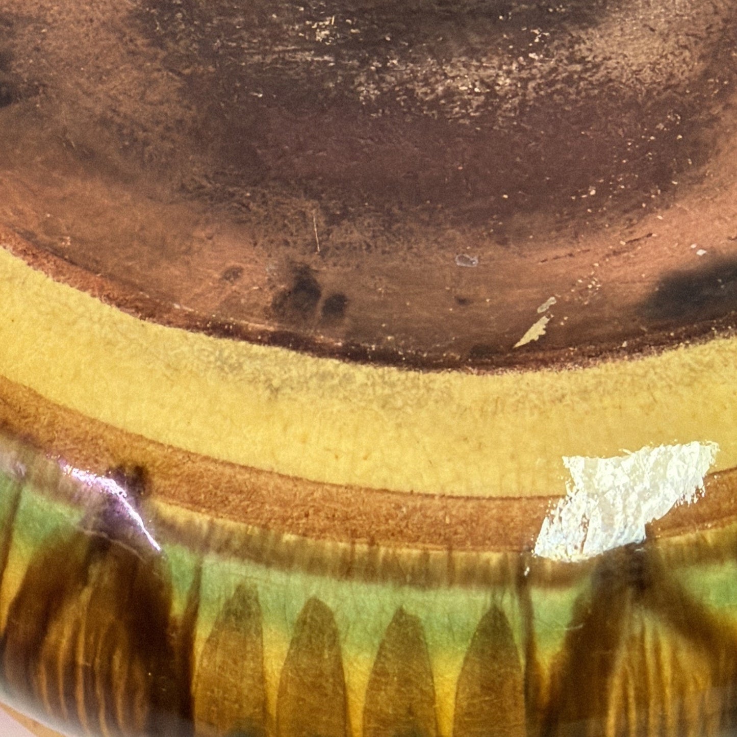 MCM Swiss Stoneware Serving Fondue Pot Skillet Glazed As Is