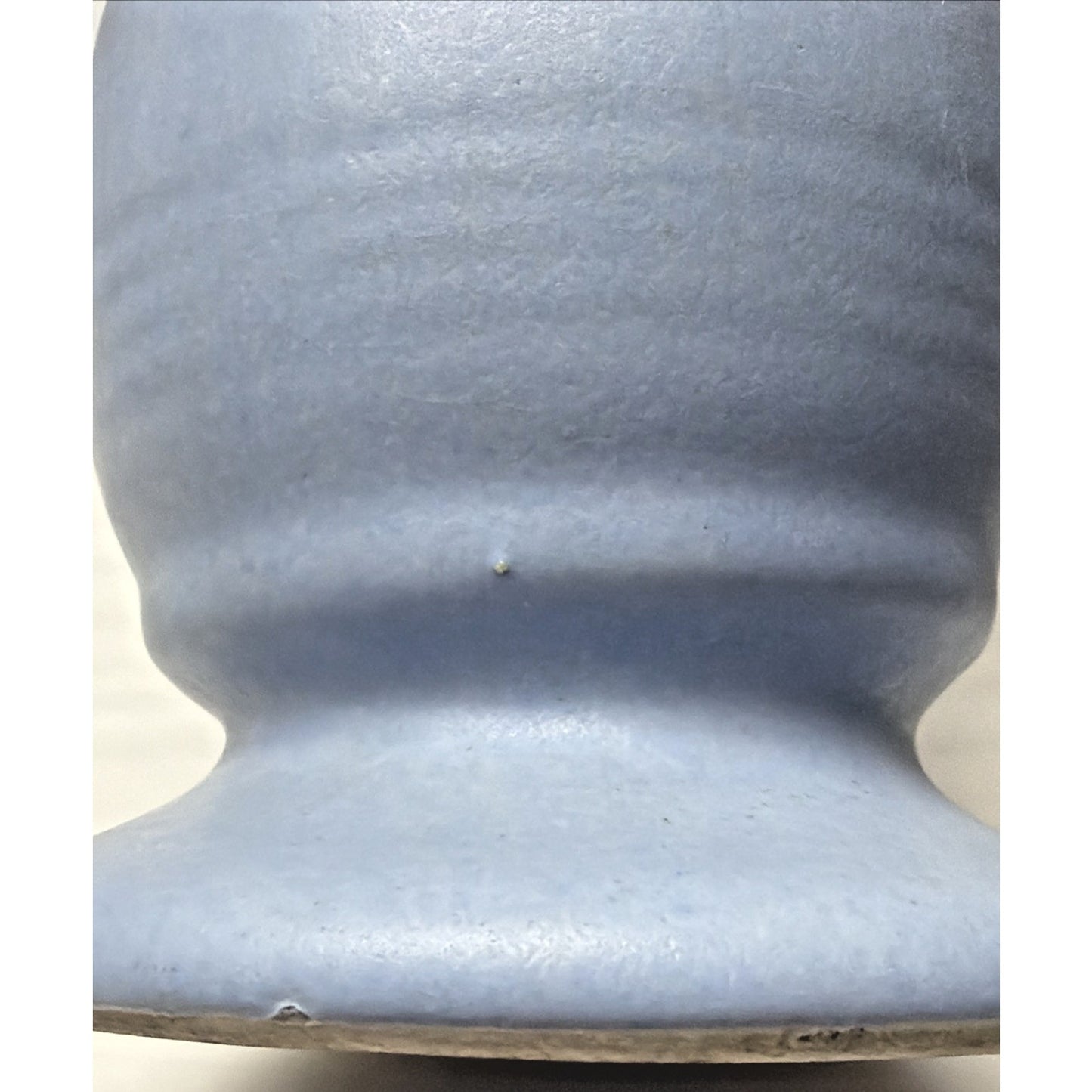 MCM RumRill Art Pottery Blue Rings Footed Bud Vase Niagara Cave Harmony Minn