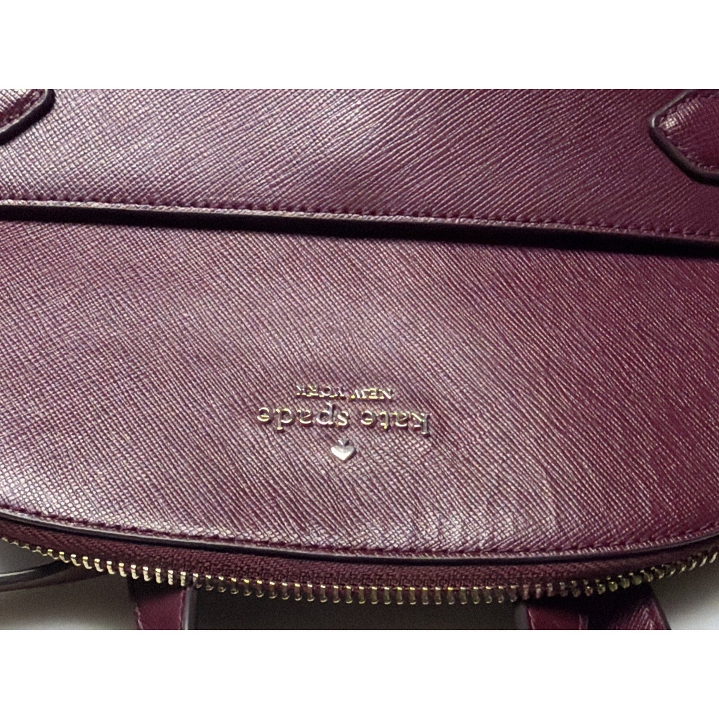 Kate Spade New York Staci Dome Saffiano Leather Backpack Burgundy