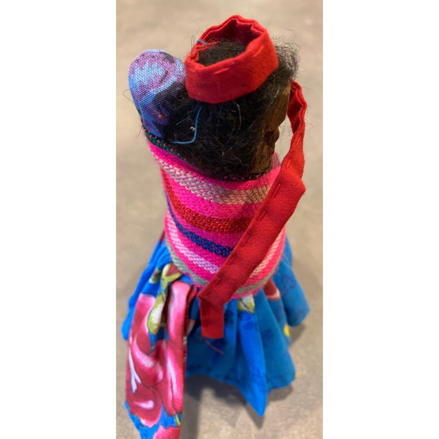 Vintage Hand Carved Wood Indian Doll Tarahumara Raramuri Mother And Child