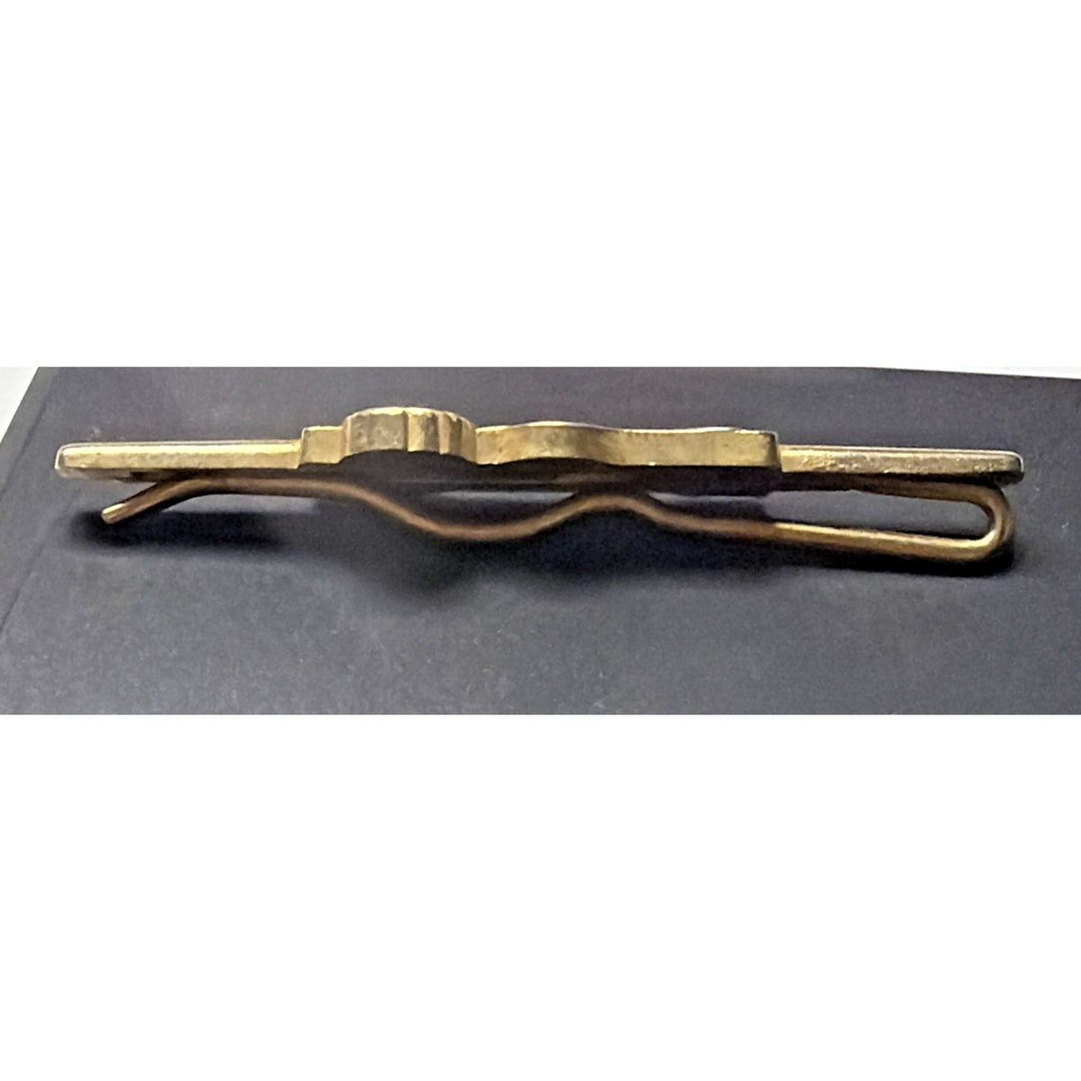 Vtg Advertisement Proto Plion Tools Lion Wrench Tie Bar Clip Gold Enamel Blue