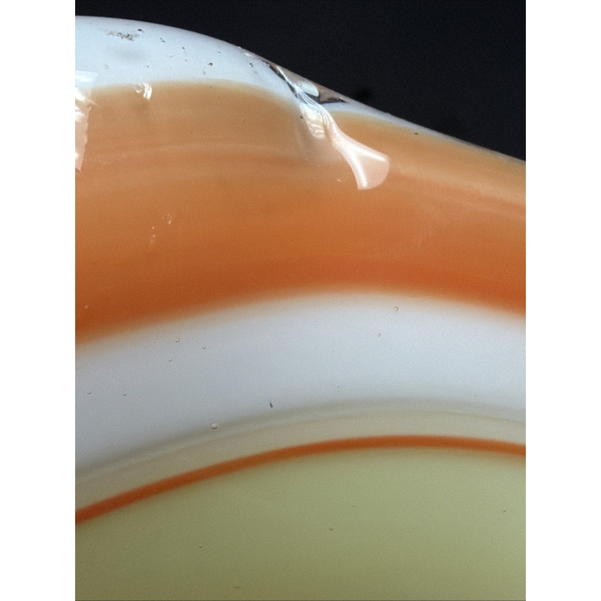 MCM Murano Art Glass Bowl Ashtray Abstract Freeform Cased Sommerso
