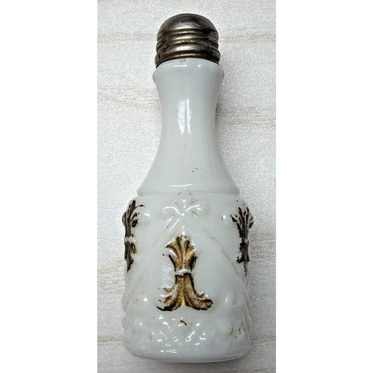 EAPG Eagle Glass Co No 46 Fleur de Lis Shakers Painted As Is